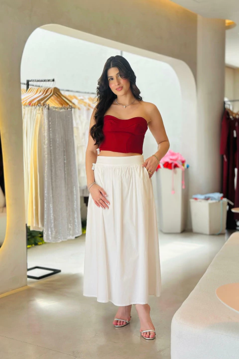 Saia Midi Ampla - comprar online