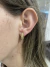 BRINCO ARGOLA GOTA CRAVEJADO - Banhado em ouro 18k