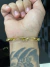 Pulseira cartie tripla 7mm 21cm banhado a ouro - comprar online