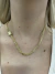 CORRENTE CADEADO DUPLO 4mm - 45 cm - Banhada em ouro 18k