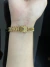 PULSEIRA LACRAIA 10mm - 18cm Banhada em ouro - comprar online