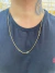 CORRENTE VENEZIANA (1,2mm) - 4.4g - 60 cm - banhado em ouro 18k