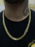CORRENTE ELLO TRIPLO 9MM -60CM - Banhada em ouro 18k