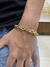 PULSEIRA CADEADO (10mm) - 22g -21cm Banhado em ouro 18k