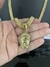 PINGENTE FACE DE CRISTO - GRANDE - Banhado em ouro 18k