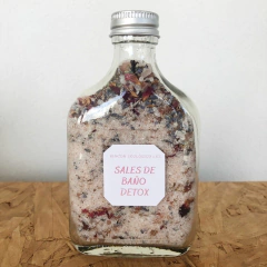Sales de Baño Detox o Relax Envoltorio petaca vidrio **