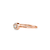 Anel Ouro Rosé 18k e 10 pontos de Diamantes - comprar online
