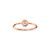 Anel Ouro Rosé 18k e 10 pontos de Diamantes na internet