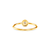 Anel Ouro Amarelo 18k e 10 pontos de Diamantes - CASA SÃO PAULO