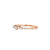 Anel Ouro Rosé 18k e 16 pontos de Diamantes na internet