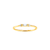 Anel Ouro Amarelo 18k e 7 pontos de Diamantes