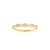 Anel Ouro Amarelo 18k e 28 pontos de Diamantes