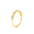 Anel Ouro Amarelo 18k e 28 pontos de Diamantes - comprar online