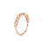 Anel Ouro Rosé 18k e 29 pontos de Diamantes - comprar online