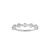 Anel Ouro Branco 18k e 28 pontos de Diamantes