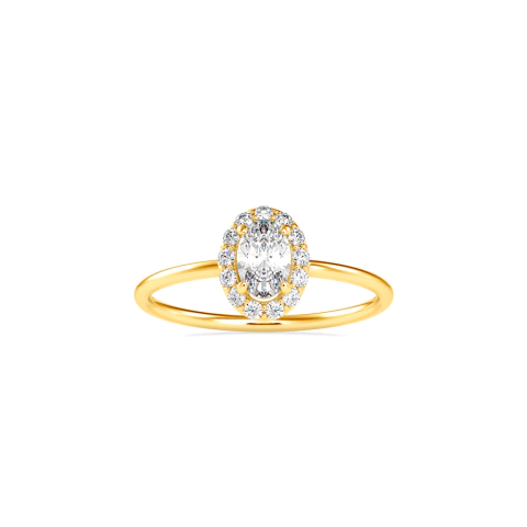 Anel Ouro Amarelo 18k e 47 pontos de Diamantes