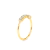 Anel Ouro Amarelo 18k e 23 pontos de Diamantes - comprar online
