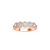 Anel Ouro Rosé 18k e 45 pontos de Diamantes