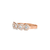 Anel Ouro Rosé 18k e 45 pontos de Diamantes na internet