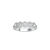 Anel Ouro Branco 18k e 45 pontos de Diamantes