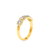 Anel Ouro Amarelo 18k e 45 pontos de Diamantes - comprar online
