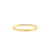 Anel Ouro Amarelo 18k e 3 pontos de Diamantes
