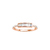 Anel Ouro Rosé 18k e 35 pontos de Diamantes