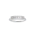 Anel Ouro Branco 18k e 33 pontos de Diamantes