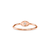 Anel Prime Ouro Rosé 18k e Diamante de 3 pontos - CASA SÃO PAULO