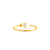 Anel Prime em Ouro Amarelo 18k e Diamante de 3 pontos