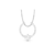 Pingente Ouro Branco 18k e Diamante