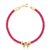 Pulseira Seda Pink Laço em Ouro 18K na internet