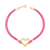 Pulseira Seda Pink Amor Eterno em Ouro 18K na internet