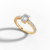 Anel Ouro 18K Solitário Moissanita Emerald Stone 7X5 na internet