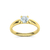 Anel Fox Solitário em Ouro Amarelo e 20 Pontos de Diamantes - comprar online