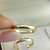Alianças de Casamento em Ouro 18k Meia Cana Anatômica 3mm - CASA SÃO PAULO