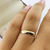 Alianças de Casamento em Ouro 18k Meia Cana Clássica 3.5mm - loja online