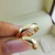 Alianças de Casamento em Ouro 18k Meia Cana Clássica 3.5mm - CASA SÃO PAULO