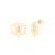 Brinco de Ouro 18K Flor de Lótus Rosa - comprar online