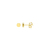 Brinco de Ouro Amarelo 18k Infantil Redondo