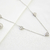 Colar 5 Corações de Diamantes Ouro Branco na internet