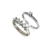 Meia Aliança Ouro Branco 18k e 50 pontos de Diamantes Helô + Anel Ouro Branco 10 Pontos de Diamantes Slash - Seleção 21