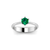 Solitário Ouro Branco e Esmeralda de 0.50Ct na internet