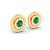 Brinco Ouro 18k Esmeralda e Diamantes - comprar online