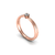 Anel Leblon Solitário de Diamante de 10 Pontos em Ouro Rosé 18k - comprar online