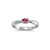 Anel Ouro Branco 18k, Rubi e Diamantes - Lights - comprar online