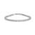 Pulseira Riviera De Ouro Branco 18k e 1 Quilate de Diamantes