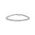 Pulseira Riviera De Ouro Branco 18k e 5 Quilates de Diamantes
