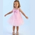 Vestido de Festa Infantil Rosa Tule Laço Petit Cherie