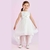 Vestido de Festa Infantil Branco com Cauda Petit Cherie